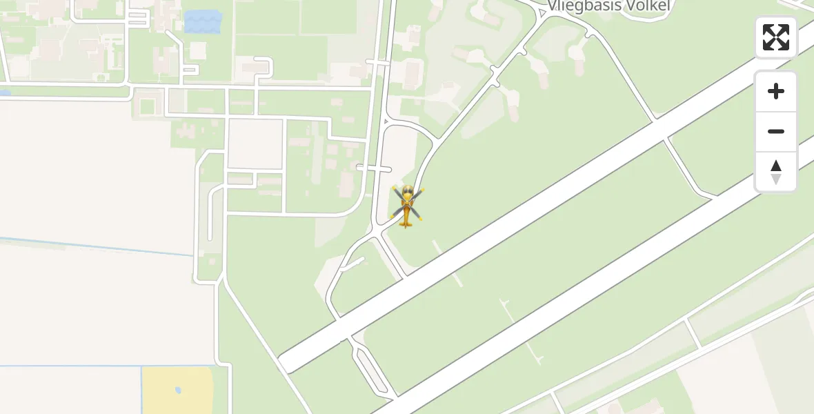 Vluchtroute Traumahelikopter Vliegbasis Volkel - Vliegbasis Volkel, 06 juni 2023, 18:44