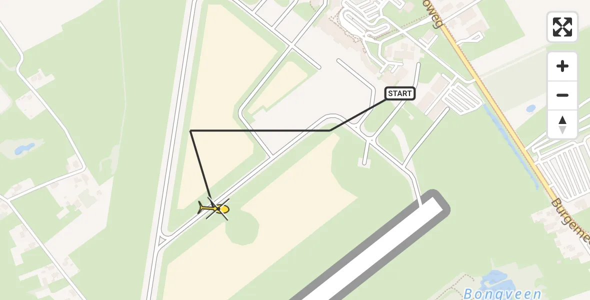 Routekaart van de vlucht: Lifeliner 4 naar Groningen Airport Eelde