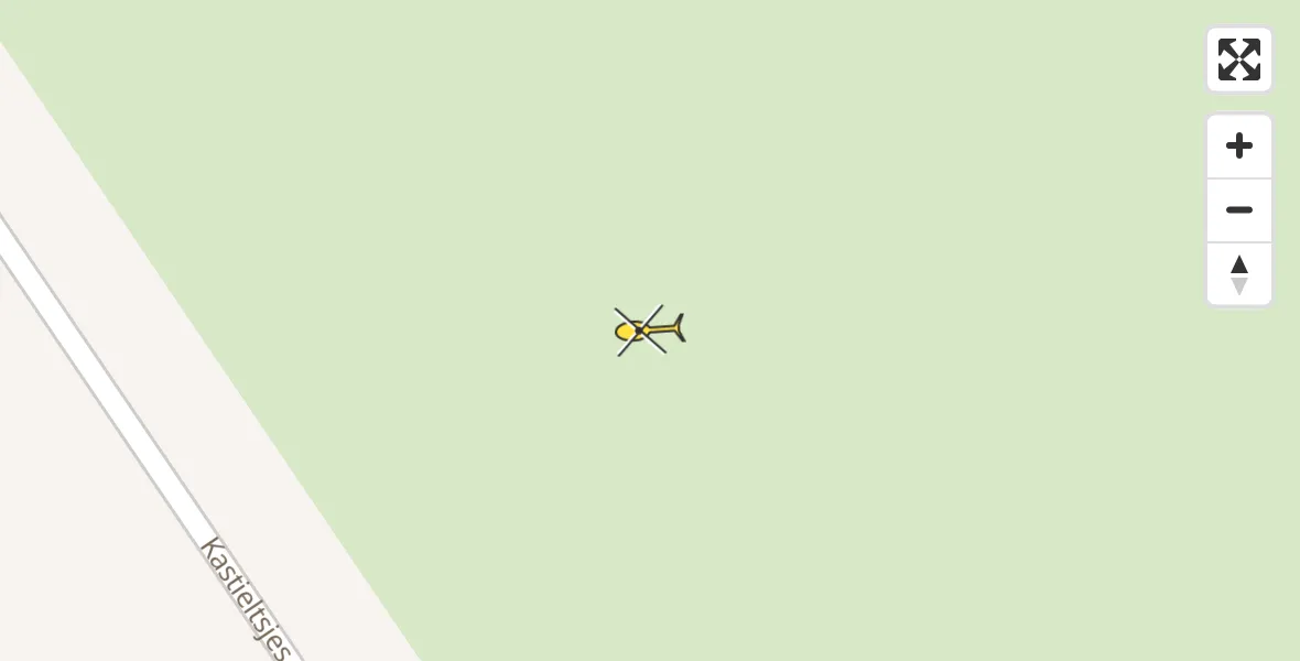 Routekaart van de vlucht: Ambulancehelikopter naar Slappeterp