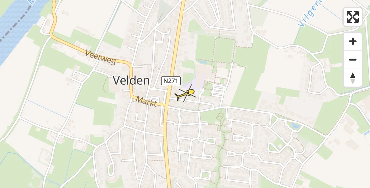 Routekaart van de vlucht: Lifeliner 3 naar Velden