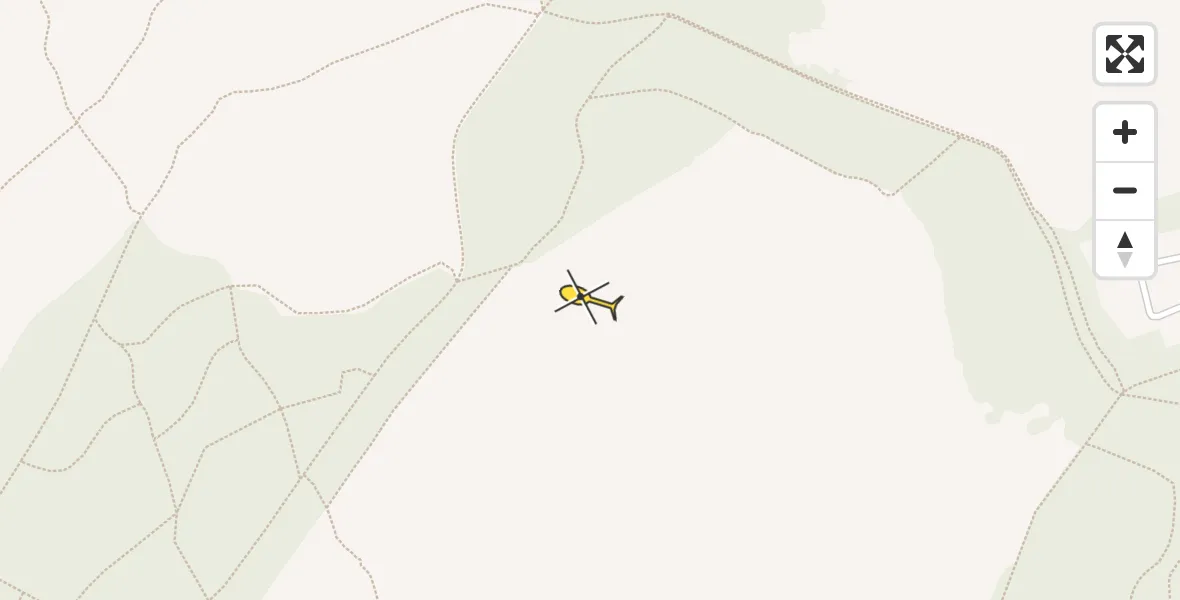 Routekaart van de vlucht: Ambulancehelikopter naar West-Terschelling