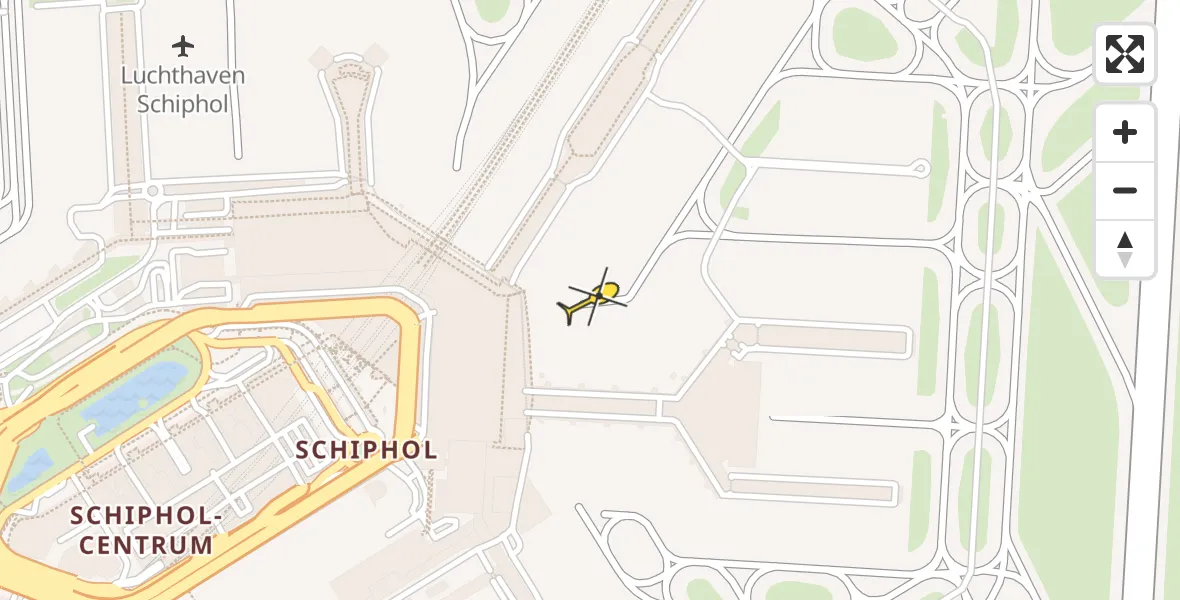 Routekaart van de vlucht: Lifeliner 2 naar Luchthaven Schiphol