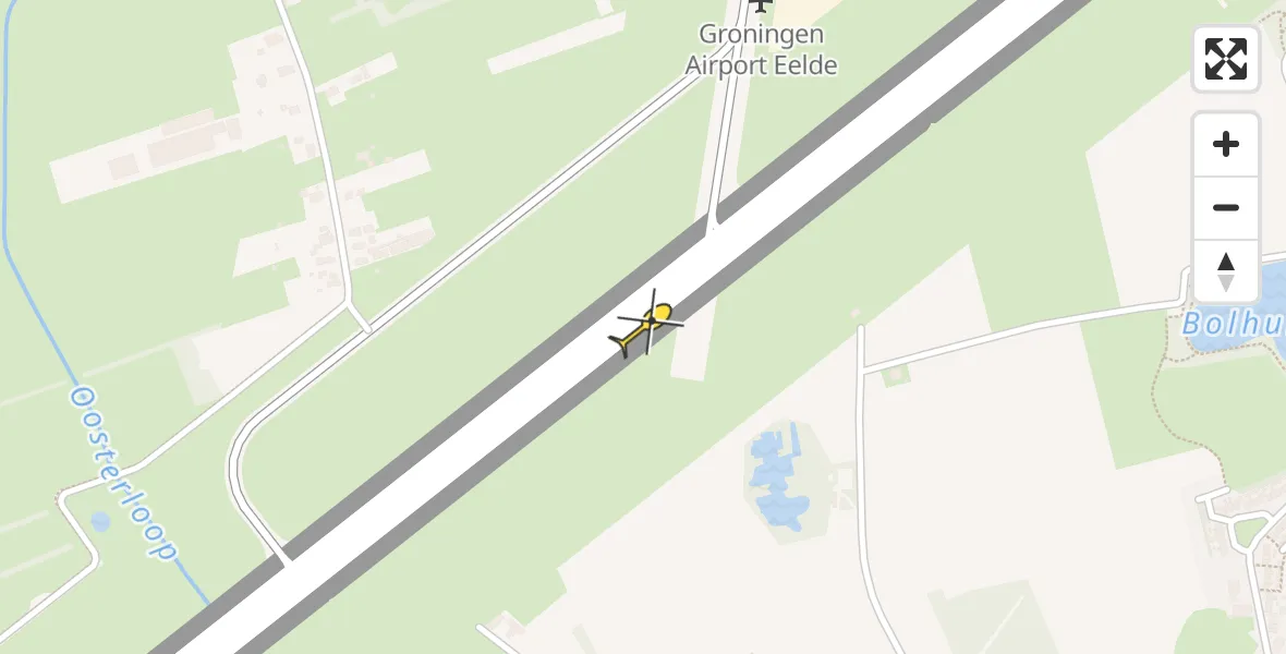 Routekaart van de vlucht: Lifeliner 4 naar Groningen Airport Eelde