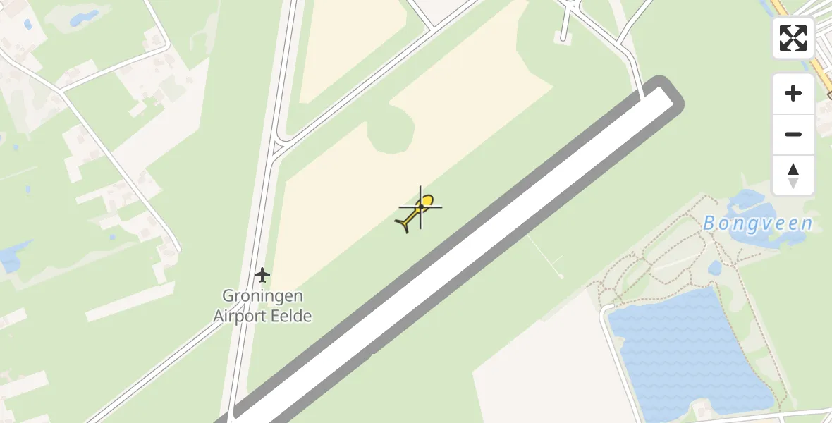 Routekaart van de vlucht: Lifeliner 4 naar Groningen Airport Eelde
