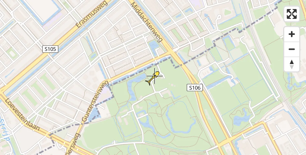 Routekaart van de vlucht: Lifeliner 2 naar Rijswijk