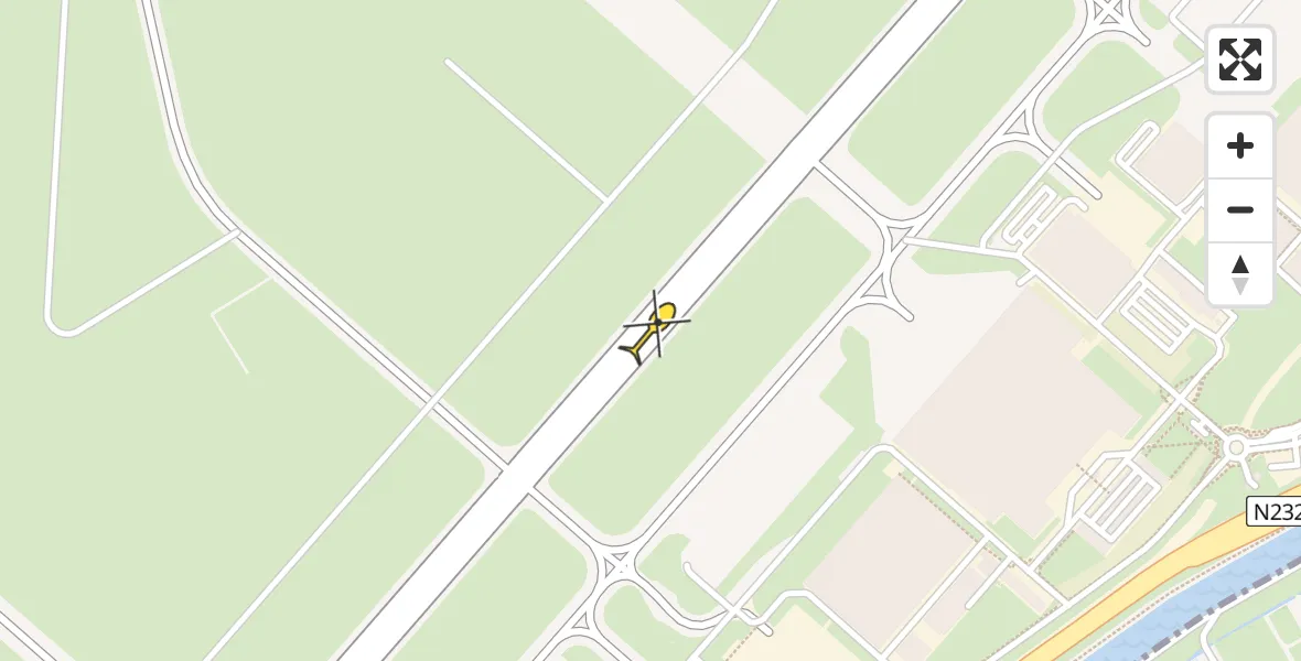 Vluchtroute Politiehelikopter van Schiphol naar Schiphol