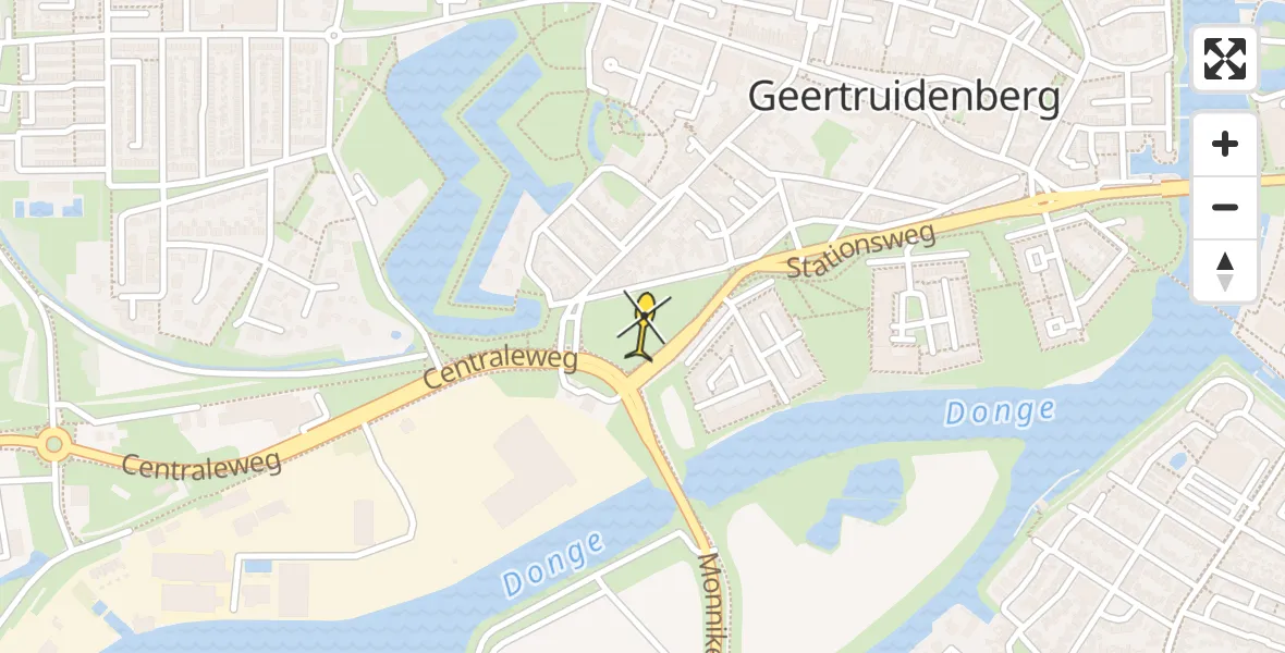 Routekaart van de vlucht: Lifeliner 2 naar Geertruidenberg