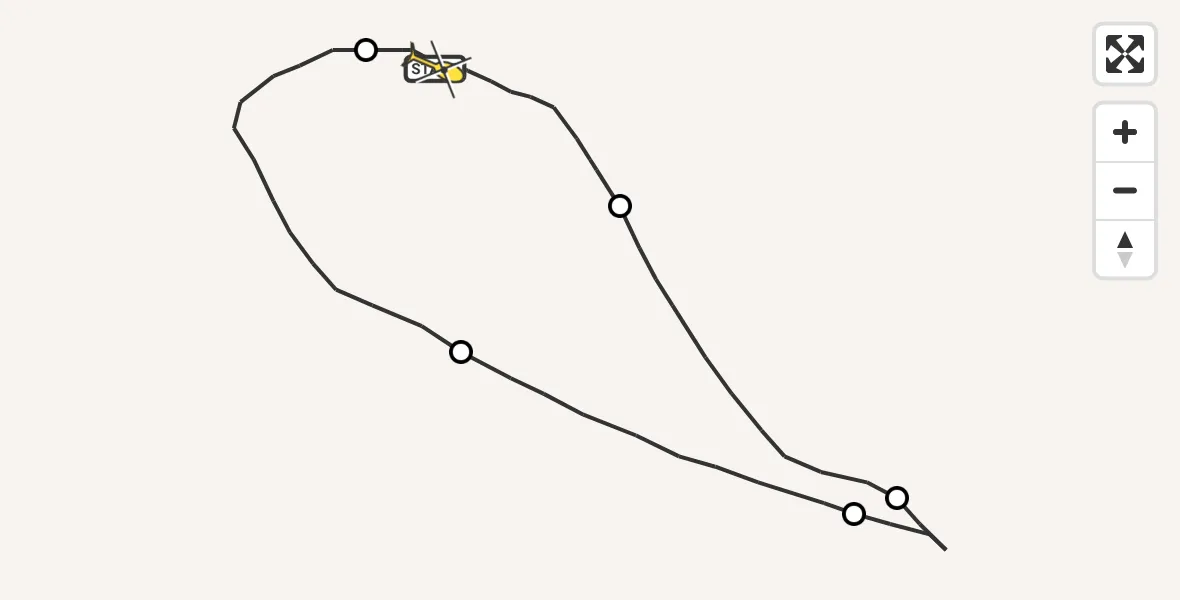 Routekaart van de vlucht: Traumahelikopter naar Sankt Augustin