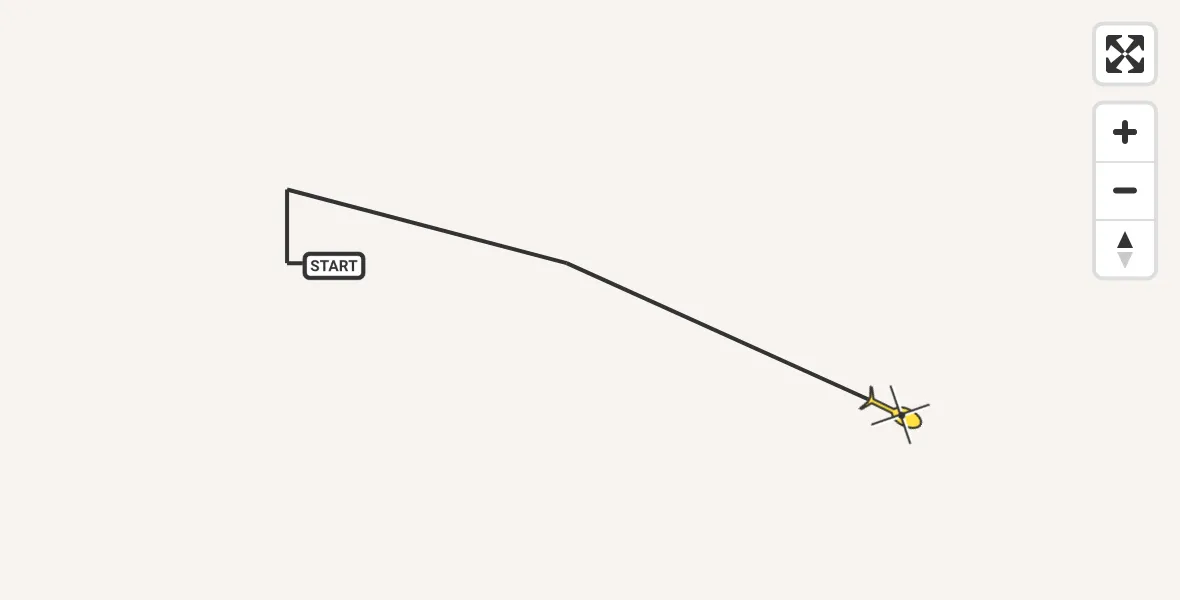 Routekaart van de vlucht: Traumahelikopter naar Sankt Augustin