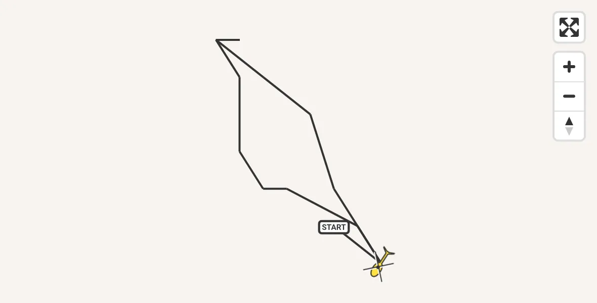 Routekaart van de vlucht: Traumahelikopter naar Sankt Augustin