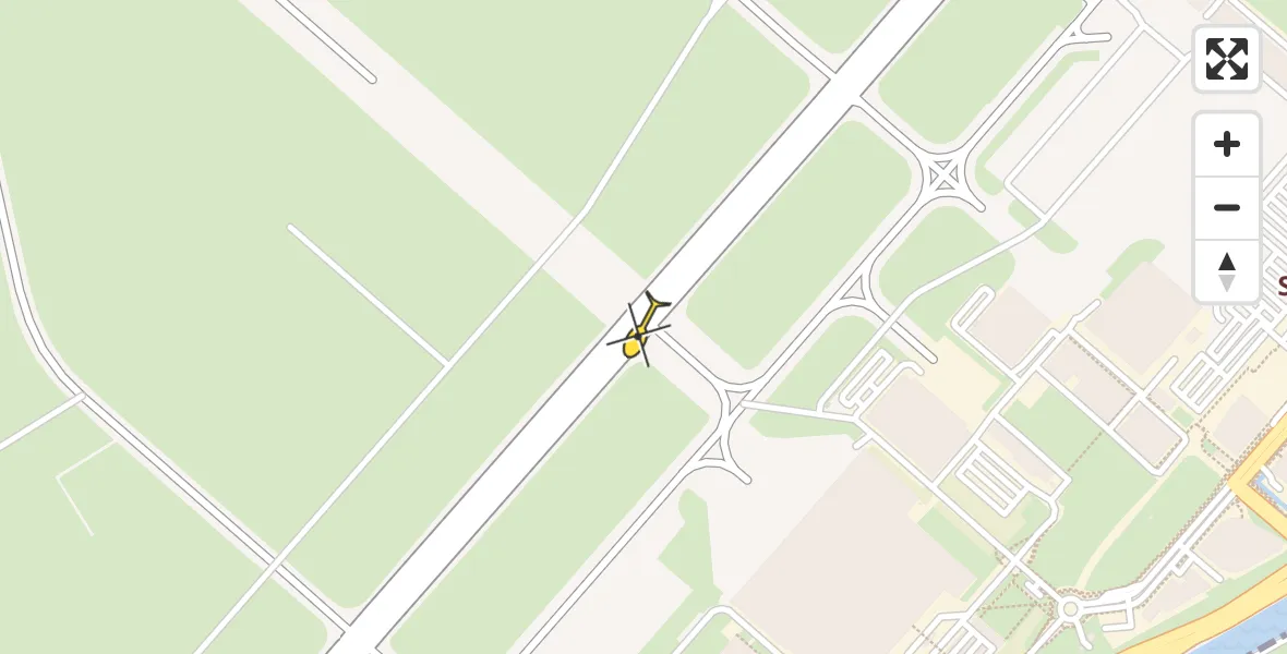Vluchtroute Politiehelikopter van Schiphol naar Schiphol