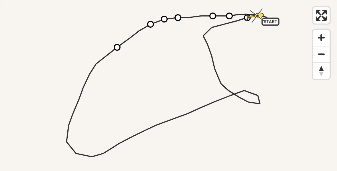 Routekaart van de vlucht: Traumahelikopter naar Sankt Augustin