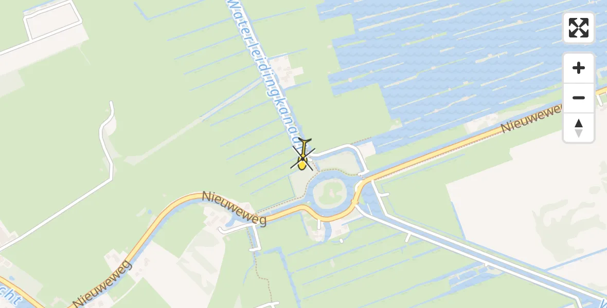 Routekaart van de vlucht: Lifeliner 2 naar Breukelen