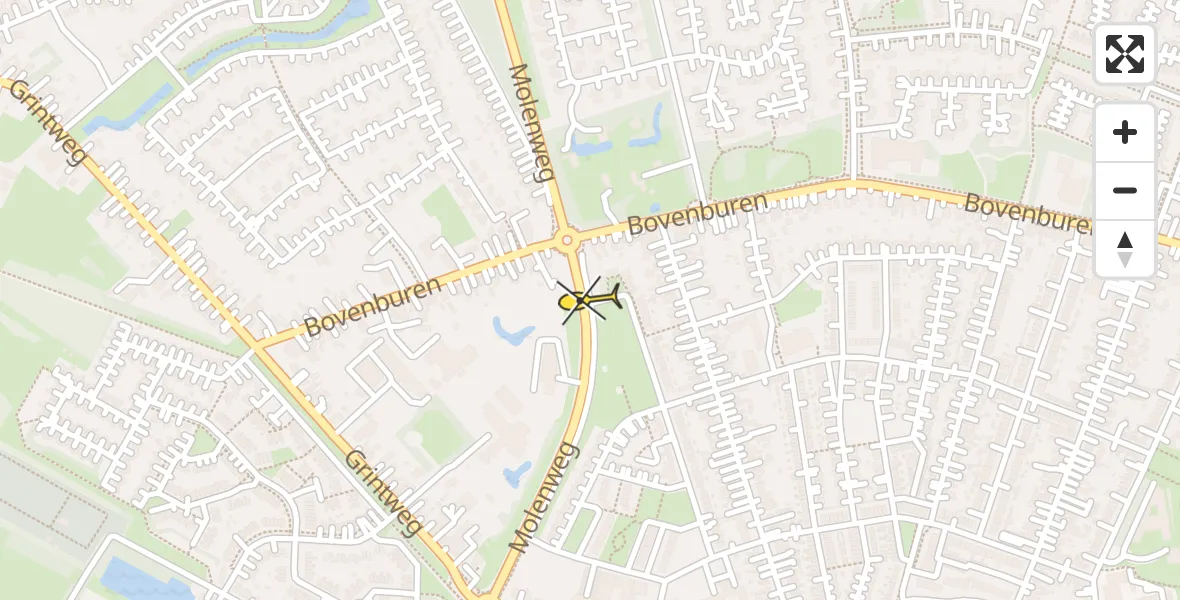 Routekaart van de vlucht: Lifeliner 4 naar Winschoten
