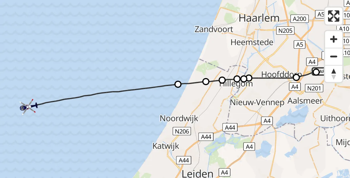 Vluchtroute Politiehelikopter Schiphol - , 03 juli 2023, 10:28