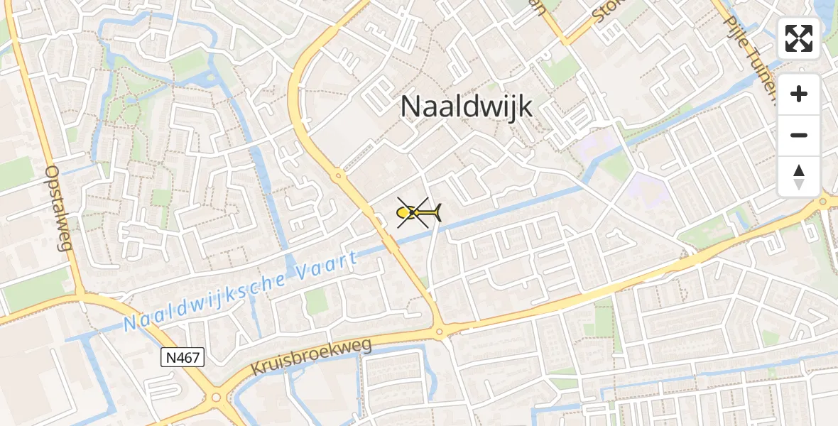 Routekaart van de vlucht: Lifeliner 2 naar Naaldwijk