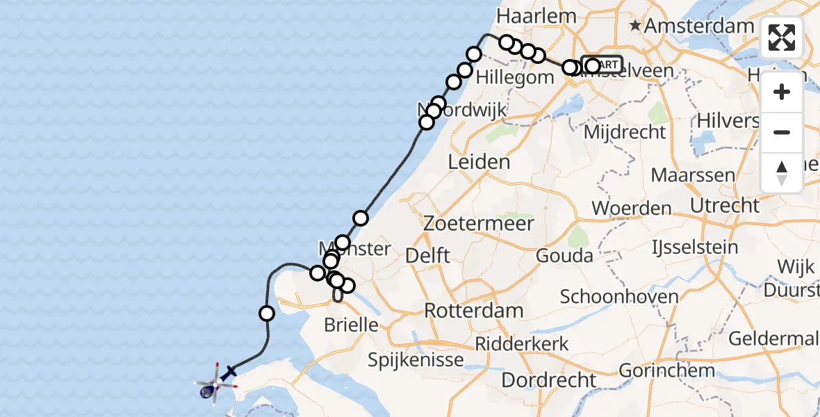 Vluchtroute Politiehelikopter Schiphol - , 05 juli 2023, 15:08