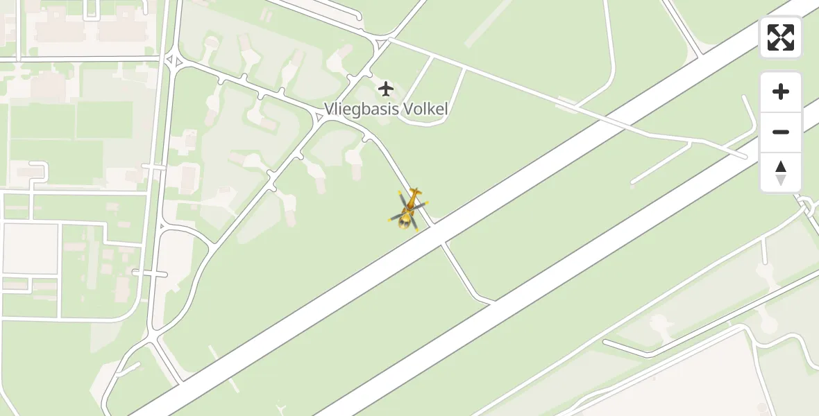 Vluchtroute Traumahelikopter Vliegbasis Volkel - Vliegbasis Volkel, 07 juli 2023, 05:53
