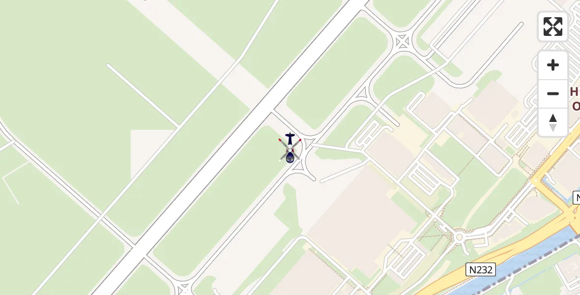Vluchtroute Politiehelikopter Schiphol - Schiphol, 07 juli 2023, 06:12
