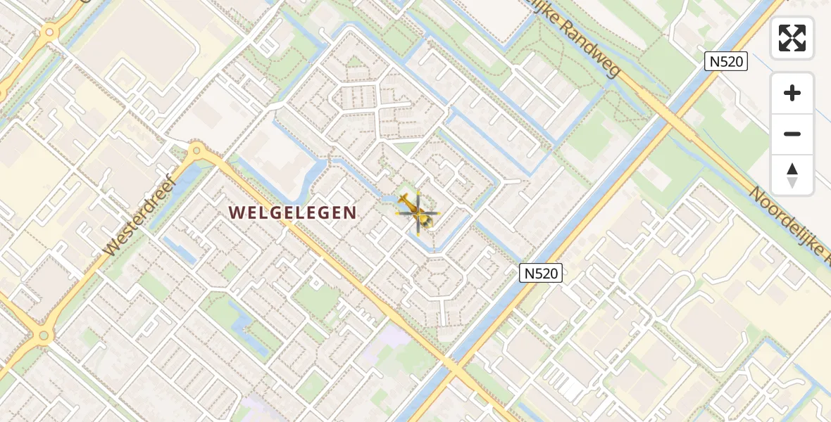 Vluchtroute Traumahelikopter Nieuw-Vennep - Nieuw-Vennep, 07 juli 2023, 08:30