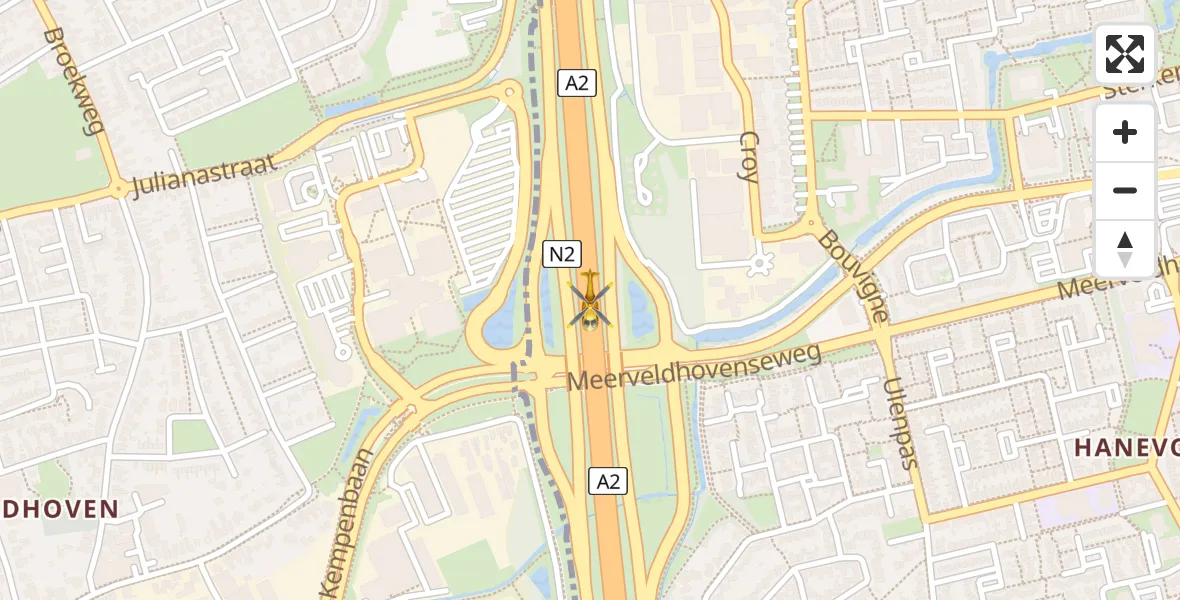 Vluchtroute Traumahelikopter Eindhoven - Eindhoven, 07 juli 2023, 14:04
