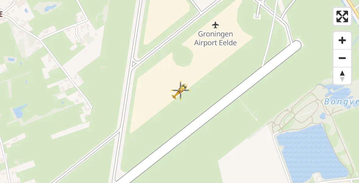 Routekaart van de vlucht: Lifeliner 4 naar Groningen Airport Eelde
