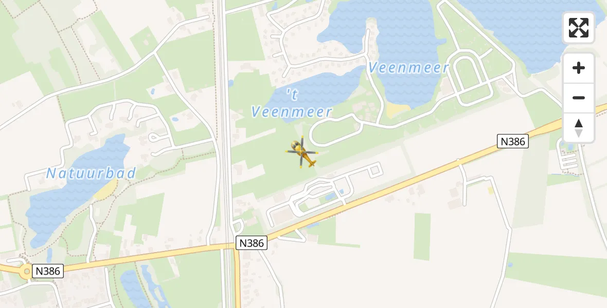 Vluchtroute Traumahelikopter Tynaarlo - Tynaarlo, 07 juli 2023, 17:07