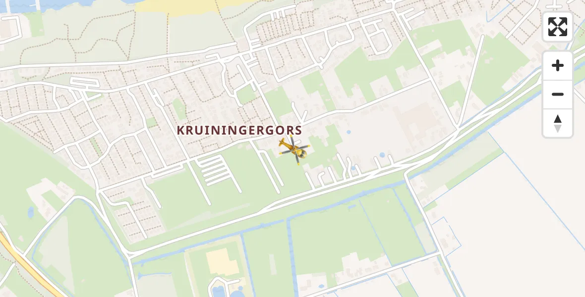 Vluchtroute Traumahelikopter Oostvoorne - Oostvoorne, 07 juli 2023, 17:12