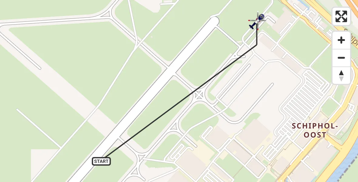 Vluchtroute Politiehelikopter Schiphol - Schiphol, 07 juli 2023, 20:12
