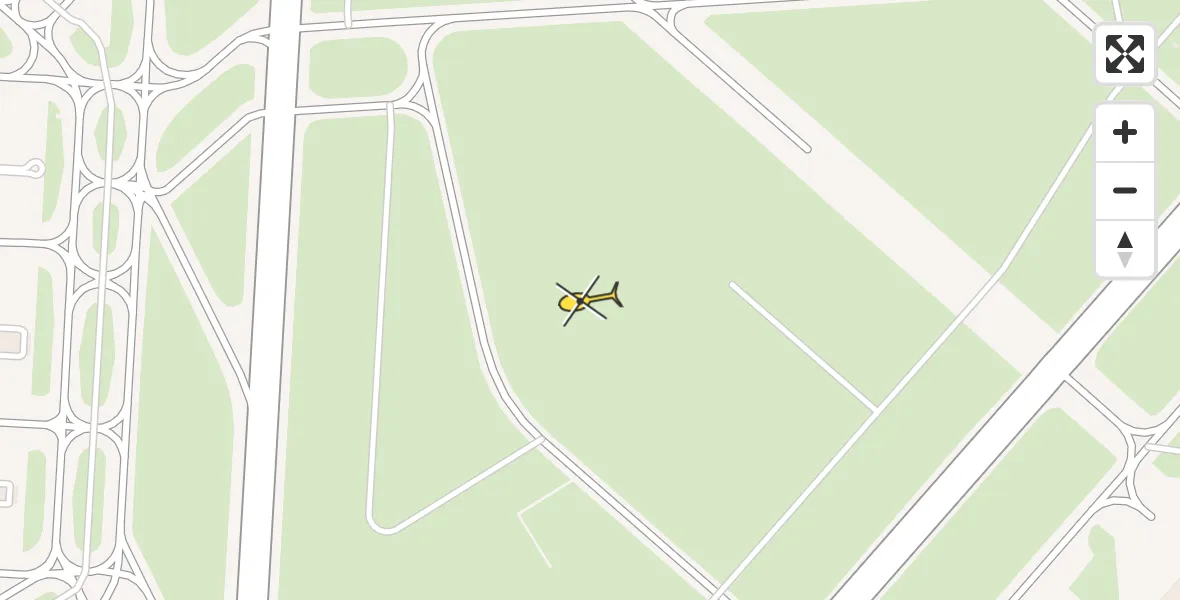 Vluchtroute Politiehelikopter van Schiphol naar Schiphol