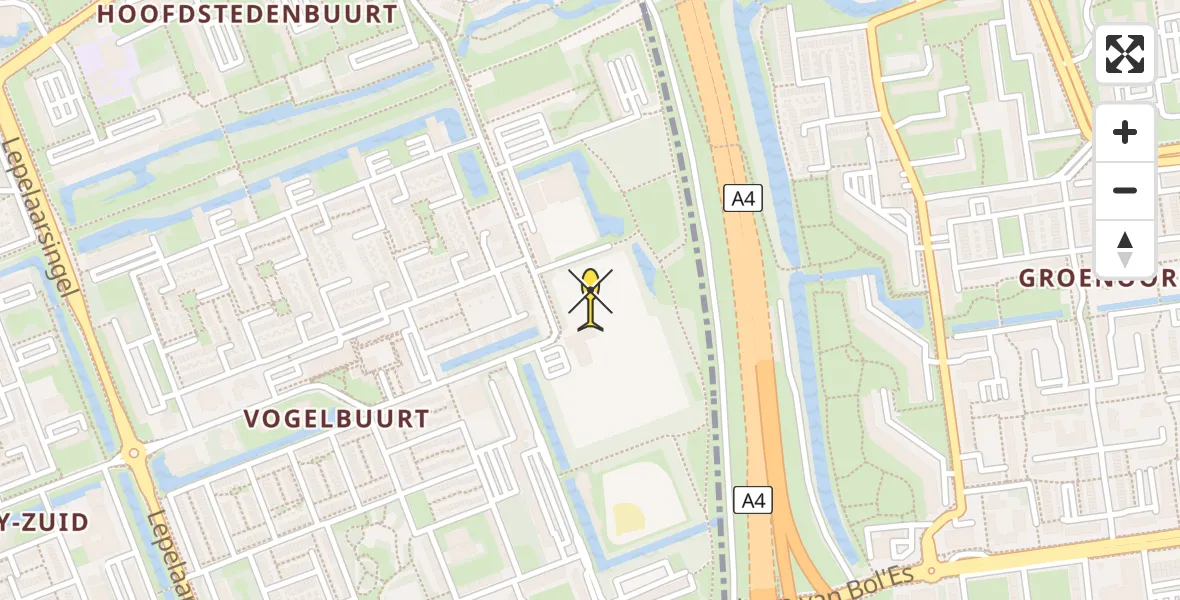 Routekaart van de vlucht: Lifeliner 2 naar Vlaardingen