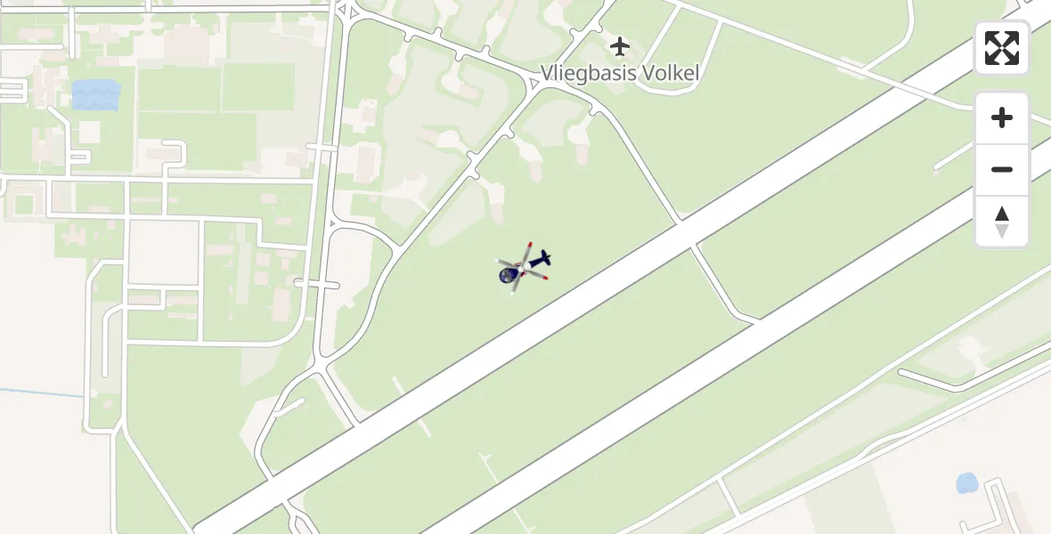 Vluchtroute Politiehelikopter Vliegbasis Volkel - Vliegbasis Volkel, 08 juli 2023, 20:06