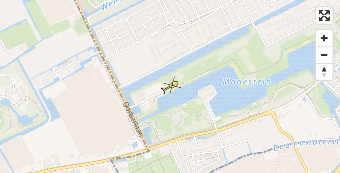 Vluchtroute Politiehelikopter van Den Haag naar Den Haag