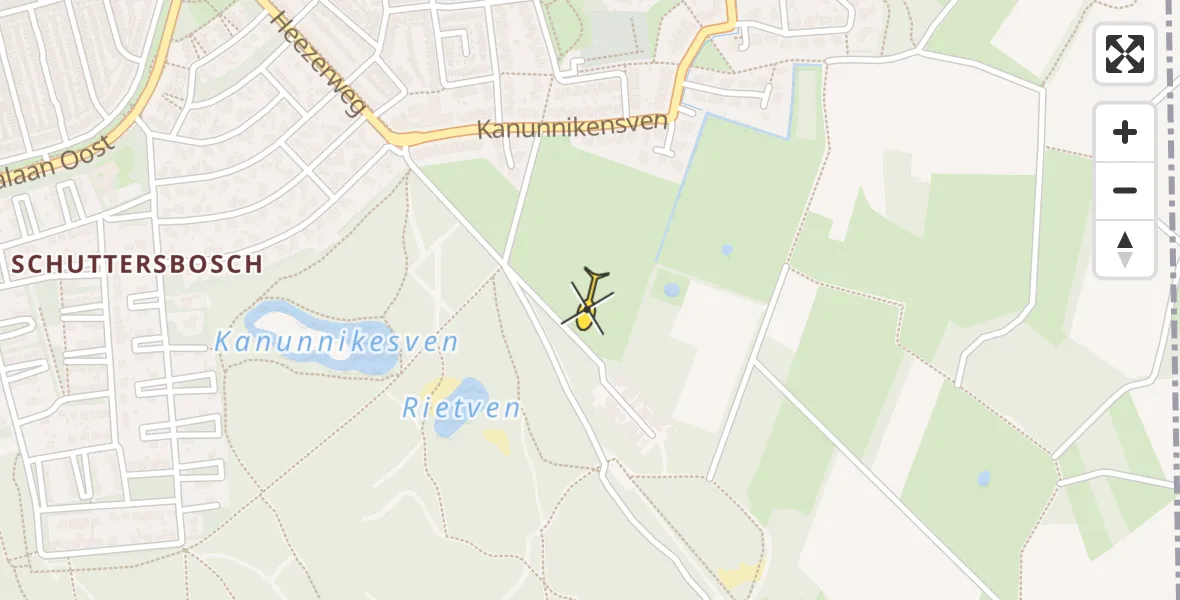 Routekaart van de vlucht: Lifeliner 3 naar Eindhoven