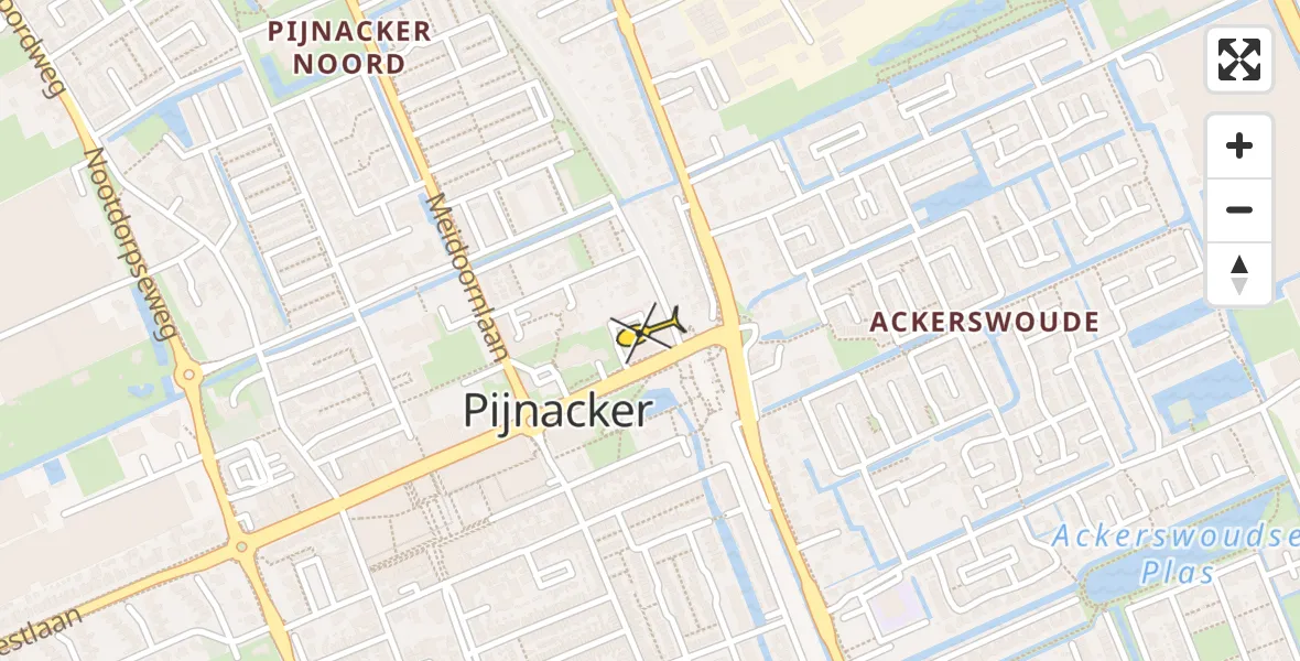 Routekaart van de vlucht: Lifeliner 2 naar Pijnacker