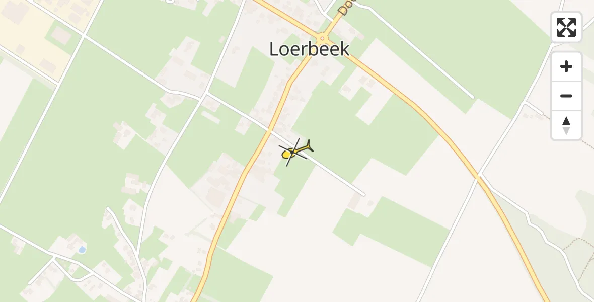 Routekaart van de vlucht: Lifeliner 3 naar Beek