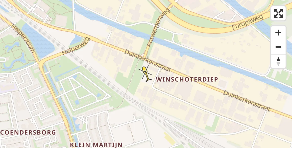 Routekaart van de vlucht: Lifeliner 4 naar Groningen