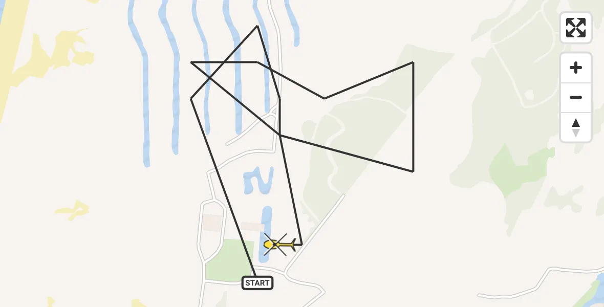 Routekaart van de vlucht: Politiehelikopter naar Heemskerk