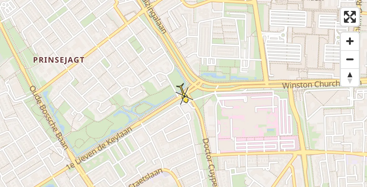 Routekaart van de vlucht: Traumahelikopter naar Eindhoven