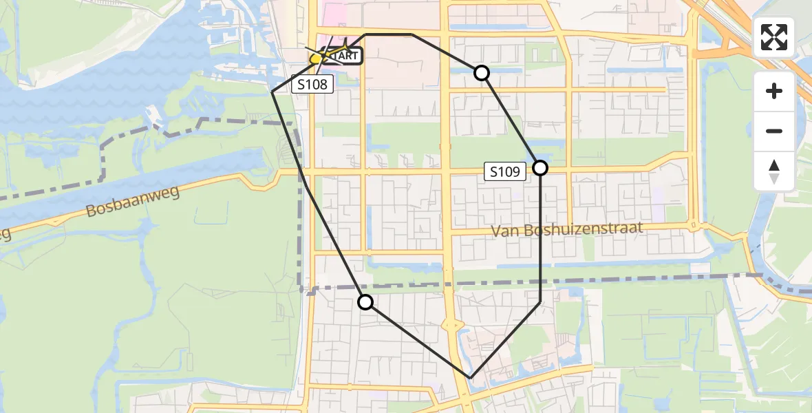 Routekaart van de vlucht: Lifeliner 1 naar VU Medisch Centrum Amsterdam