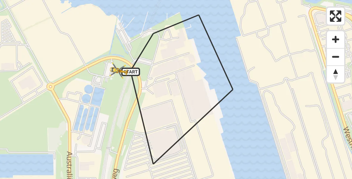 Vluchtroute Traumahelikopter Amsterdam Heliport - Amsterdam Heliport, 19 juli 2023, 14:08