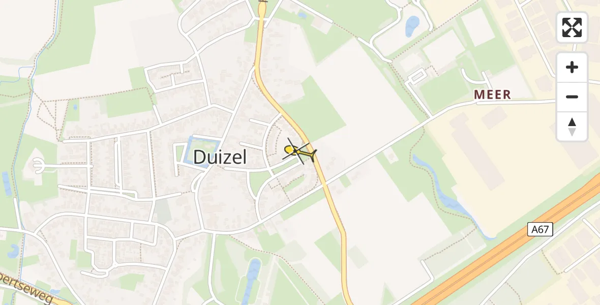 Routekaart van de vlucht: Lifeliner 2 naar Duizel