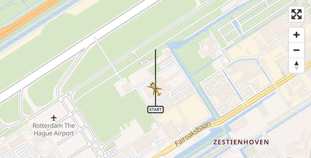 Vluchtroute Traumahelikopter Rotterdam The Hague Airport - Rotterdam The Hague Airport, 30 juli 2023, 16:56