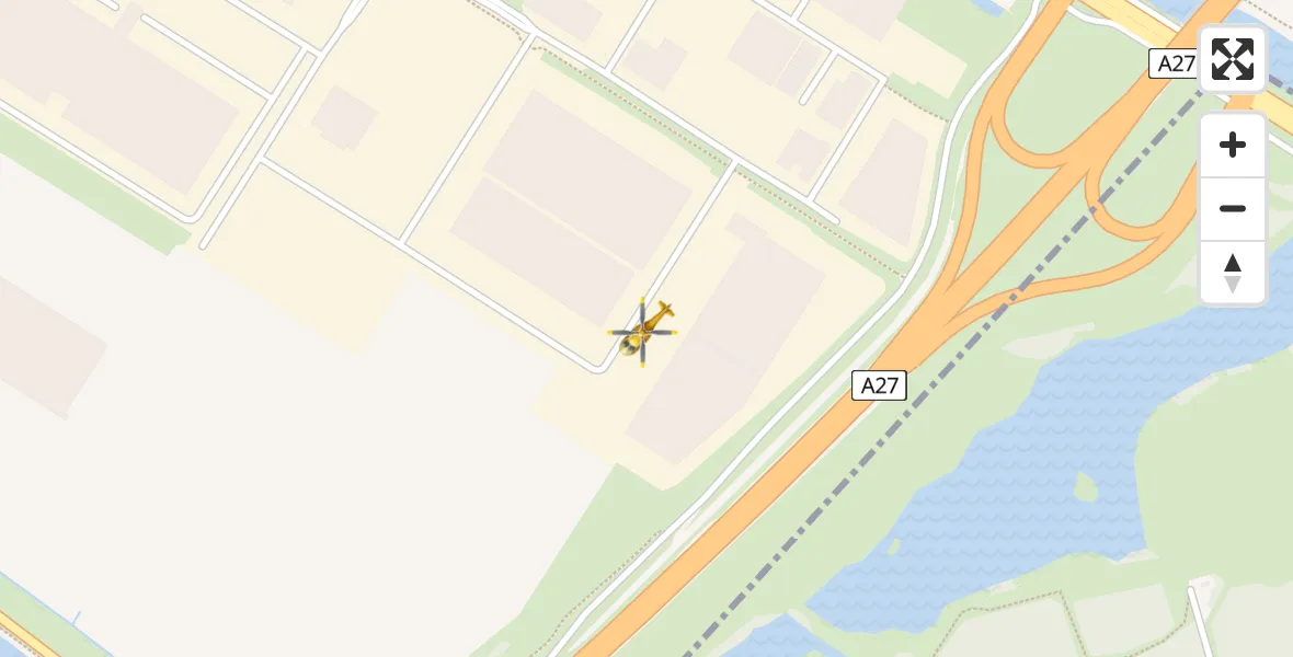 Vluchtroute Traumahelikopter Almere - Almere, 08 augustus 2023, 11:22
