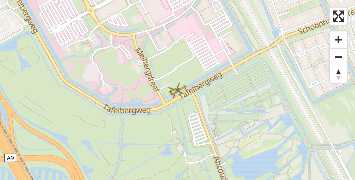 Vluchtroute Traumahelikopter Academisch Medisch Centrum (AMC) - Academisch Medisch Centrum (AMC), 08 augustus 2023, 15:53