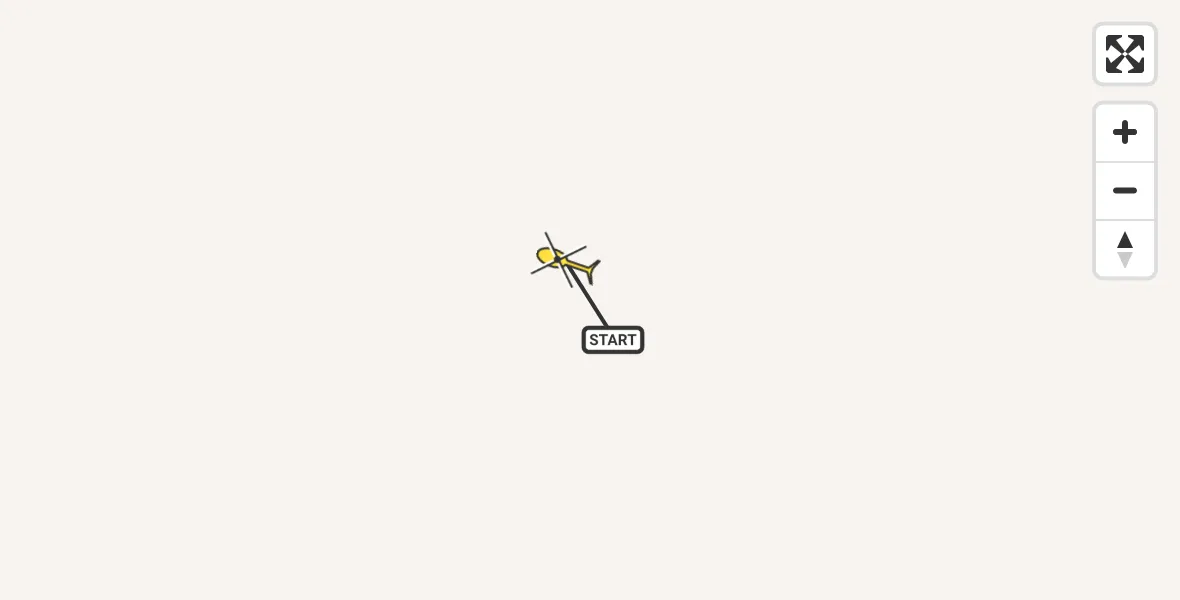 Routekaart van de vlucht: Traumahelikopter naar Sankt Augustin