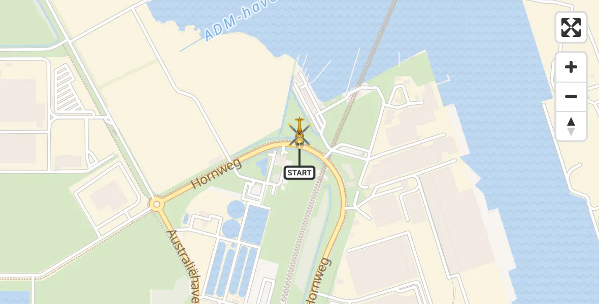 Vluchtroute Traumahelikopter Amsterdam Heliport - Amsterdam Heliport, 09 augustus 2023, 14:14