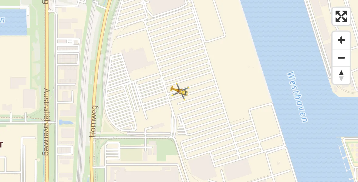 Vluchtroute Traumahelikopter Amsterdam Heliport - Amsterdam Heliport, 10 augustus 2023, 11:50