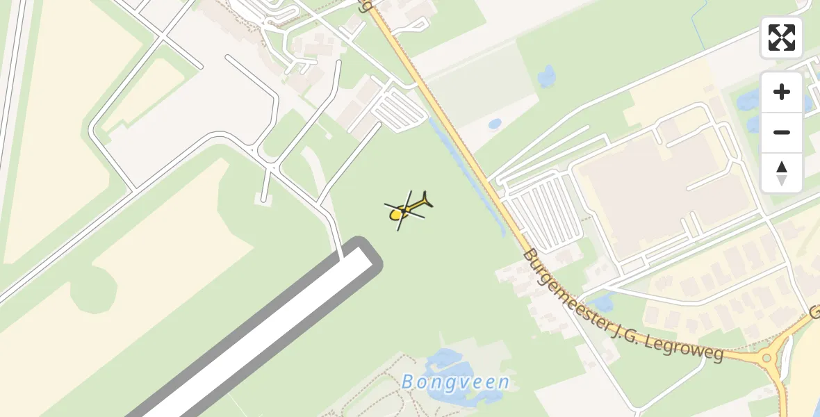 Routekaart van de vlucht: Lifeliner 4 naar Groningen Airport Eelde