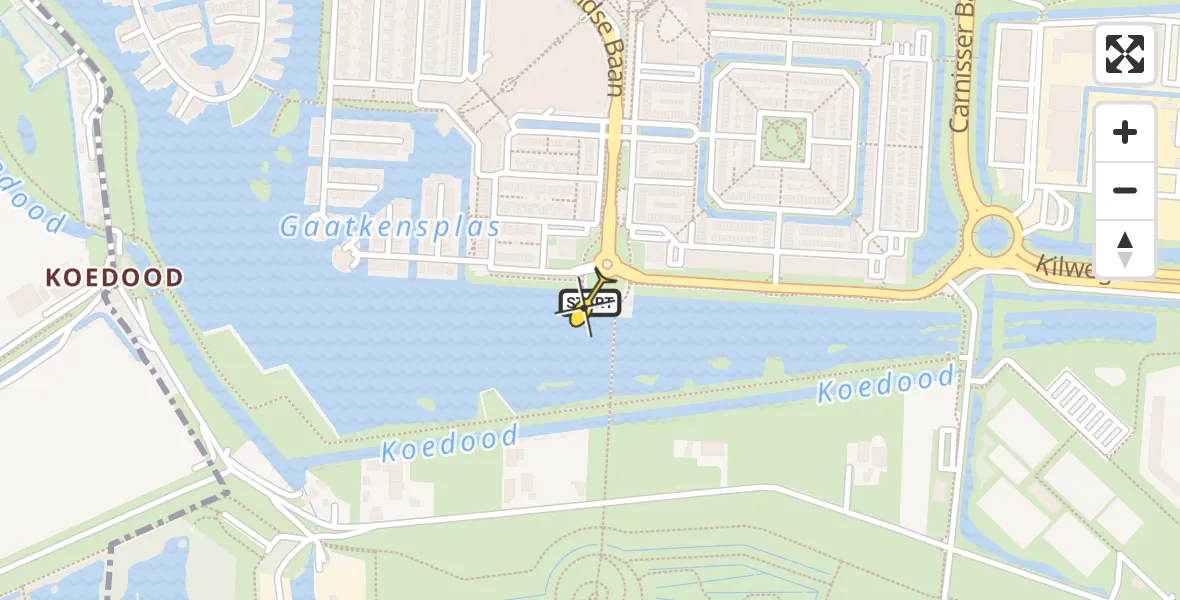 Routekaart van de vlucht: Traumahelikopter naar Barendrecht